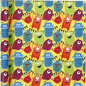 Bild på Presentpapper 4 meter (Monster)