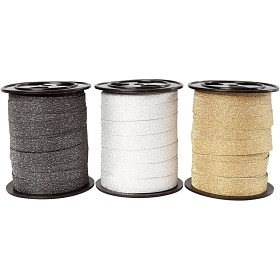 Bild på Presentsnören 3-pack 3x15 m (Guld, silver, svart)