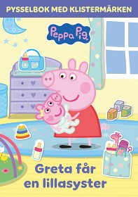 Bild på Pysselbok med klistermärken Greta får en lillasyster 