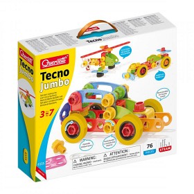 Bild på Quercetti Tecno Jumbo 76 st (bygg dina fordon)