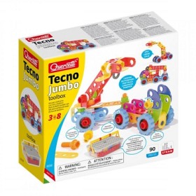 Bild på Quercetti Tecno Jumbo Toolbox 90 st (verktygslåda)
