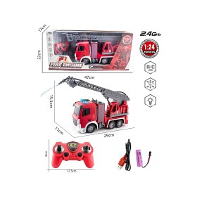 Bild på Rapid Speed R/C Brandbil med stege 1:24