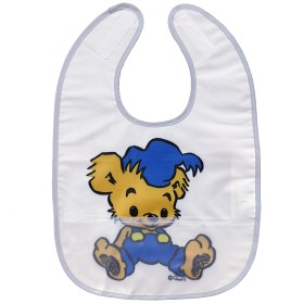 Bild på Rätt Start Bamse Haklapp (Vit/Grå)