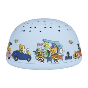 Bild på Rätt Start Bamse Nattlampa med stjärnhimmel och musik (Blå)
