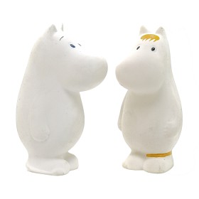 Bild på Rätt Start Mumin Badleksak Naturgummi 2-p (Vit)