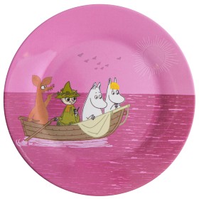 Bild på Rätt Start Mumin Tallrik Hav (Rosa)