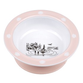 Bild på Rätt Start Mumin Vatten & Bad Sugkoppstallrik (Rosa)