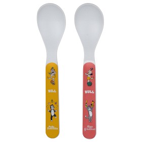 Bild på Rätt Start Pelle Svanslös Skedar 2-pack (Korall/Nektarin)