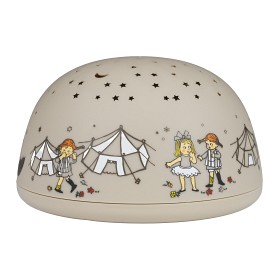 Bild på Rätt Start Pippi Långstrump Cirkus Nattlampa med stjärnhimmel och musik (Beige)
