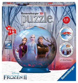 Bild på Ravensburger 3D Pusselboll Disney Frozen 2 (72-bitar)