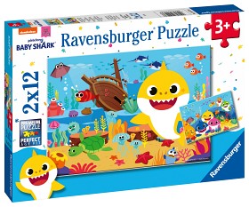 Bild på Ravensburger Baby Shark Pussel 2x12-bitar
