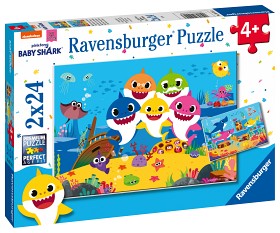 Bild på Ravensburger Baby Shark Pussel 2x24-bitar