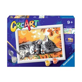 Bild på Ravensburger CreArt Autumn Kitties (Måla nummer)