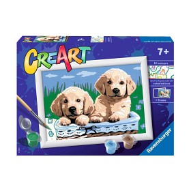 Bild på Ravensburger CreArt Söta valpar (Måla nummer)