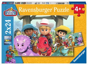 Bild på Ravensburger Dino Ranch Pussel (2x24-bitar)