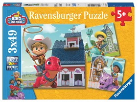 Bild på Ravensburger Dino Ranch Pussel (3x49-bitar)