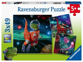 Bild på Ravensburger Dino Space Pussel 3x49-bitar