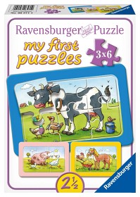 Bild på Ravensburger Djurvänner 3x6-bitar