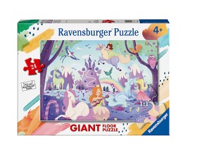 Bild på Ravensburger Enhörningar Stort golvpussel (24-bitar)