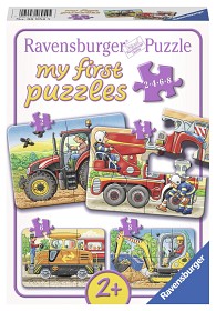 Bild på Ravensburger Pussel Arbetsfordon (2/4/6/8-bitar)