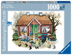 Bild på Ravensburger Pussel Barnen I bullerbyn (1000-bitar)