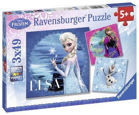 Bild på Ravensburger Pussel Disney Frozen Elsa, Anna & Olaf 3x49-bitar