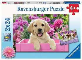 Bild på Ravensburger Pussel Hundkompis 2x24-bitar