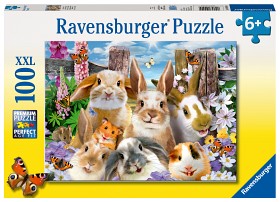 Bild på Ravensburger Pussel Kanin Selfie 100-bitar