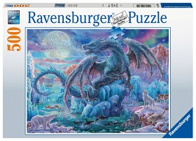 Bild på Ravensburger Pussel Mystiska Draken 500-bitar