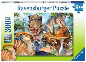 Bild på Ravensburger Pussel Nöjda Dinosaurier 300-bitar