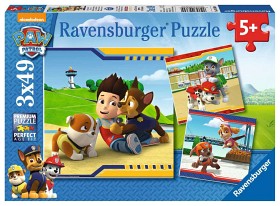 Bild på Ravensburger Pussel Paw Patrol Lurviga hjältar 3x49-bitar