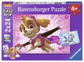 Bild på Ravensburger Pussel Paw Patrol Skye & Everest 2x24-bitar