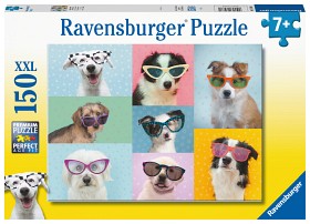 Bild på Ravensburger Pussel Roliga hundar (150-bitar)