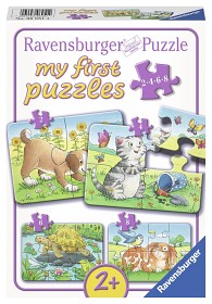 Bild på Ravensburger Pussel Söta Husdjur 2/4/6/8-bitar