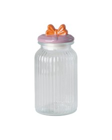 Bild på Rice Glasburk med lock L (Pink)