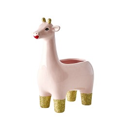 Bild på Rice Kruka Giraff (Rosa Glitter)