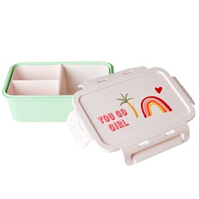 Bild på Rice Lunchbox med 3 fack You Go Girl (Grön)