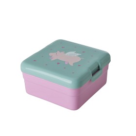 Bild på Rice Matlåda Flying Pig (Blå/Rosa)