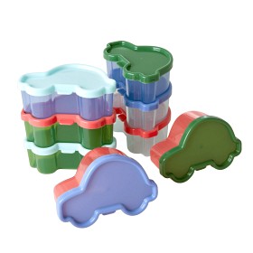 Bild på Rice Plastburkar Bilar 8-pack (Mix)