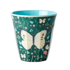 Bild på Rice Mugg Melamin Medium Butterfly (Green)