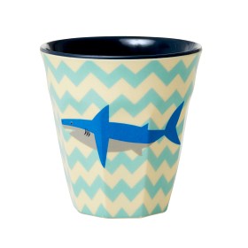 Bild på Rice Mugg Melamin Medium Shark (Blå)