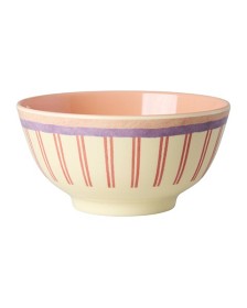Bild på Rice Skål Melamin M (Stripey Love)