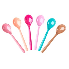 Bild på Rice Skedar Melamin 6-pack (Rosa)