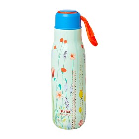 Bild på Rice Stålflaska 500 ml Summer Flower (Blå)