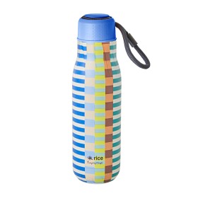 Bild på Rice Stålflaska 500ml (Randig Sommar)