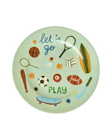 Bild på Rice Tallrik Melamin (Sports Print)