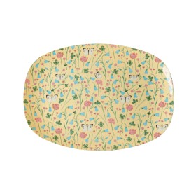 Bild på Rice Tallrik Melamin Butterfly (Creme)