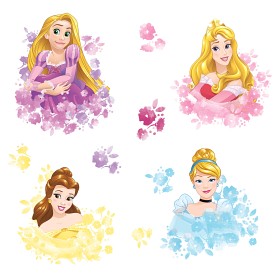 Bild på RoomMates Wallsticker Disney Princess Floral