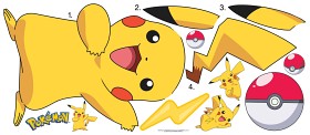 Bild på Roommates Wallsticker Pokémon Pikachu