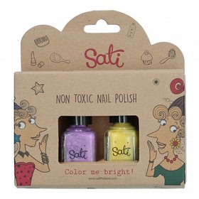 Bild på Sati Nagellack Giftfri (Lavender & Yellow)